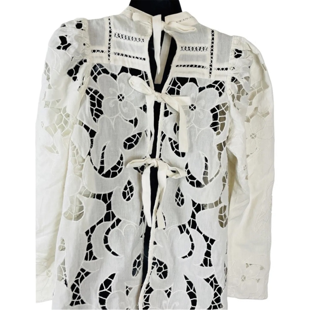 Free People Laurel Cutwork Tunic Ivory-Size Small RRP £228
New without Tags - Picture 8 of 8
